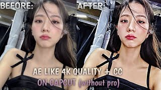 CAPCUT 4K QUALITY WITH CC TUTORIAL WITHOUT PRO (FOR PICTURES ONLY) | AFTER EFFECTS STYLE! screenshot 4
