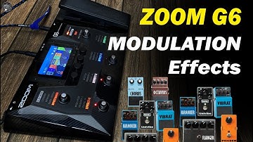 ZOOM G6 MODULATION Effects / Chorus, Tremolo, Pitch Shifter, Harmonist, Eb Tunning