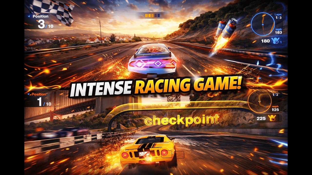 Ultimate Racing Showdown! 🏎️💨 I Blur Splitscreen Gameplay I BGamer