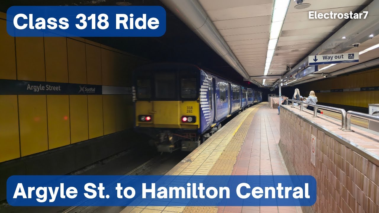 ScotRail Class 318 Ride | Argyle St. to Hamilton Central