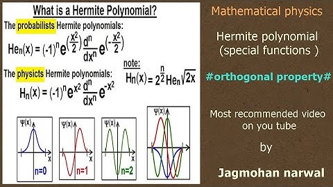 orthogonal property of hermite polynomial(part 3)