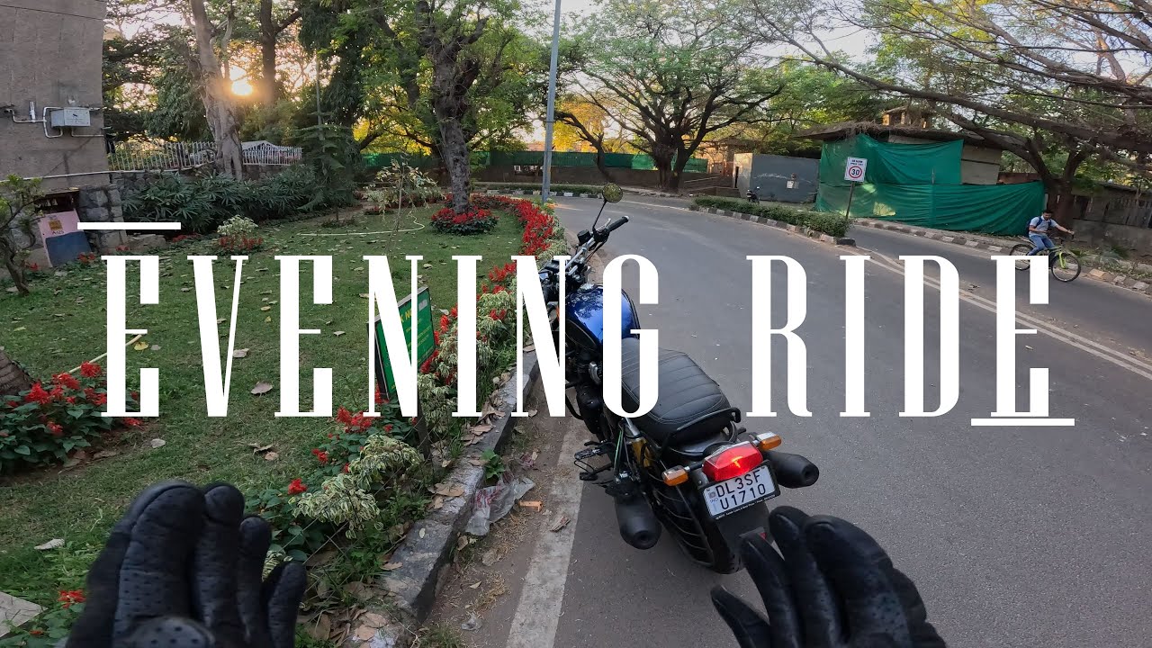 Royal Enfield Interceptor 650 ASMR Evening Ride to Noida | Pure Exhaust Sound | No Commentary