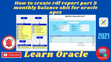 Create balance sheet management rdf report part-3 for oracle apex