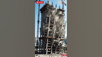 Unfinished High-Rise Building Suddenly Collapses #shorts #youtubeshorts #viral
