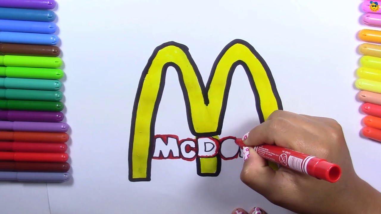 COMO DIBUJAR LOGO MCDONALDS KAWAII PASO A PASO - Dibujos kawaii faciles -  draw a Logo McDonalds - YouTube