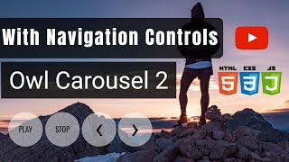 Owl Carousel 2 | Image Slider with Play Stop Navigation Controls and bug fix (2018)