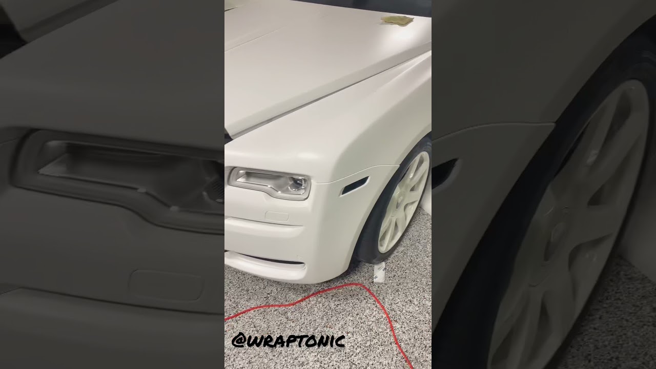 Rolls Royce Wrapped in Satin White! 