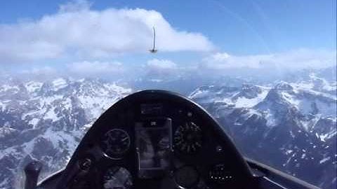 Nimbus-2 flying between Rosengarten and Marmolada