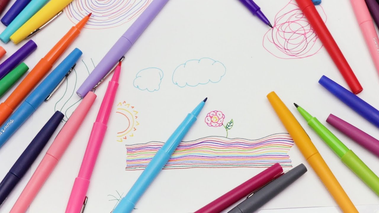 36ct Flair Felt Tip Pens By Paper Mate – Won’t Bleed or Smear