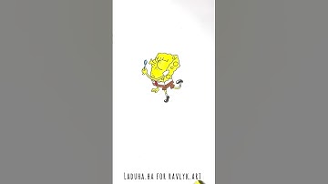 🍍 ✏️ Create SpongeBob SquarePants 👀 Drawing Tutorial 🌊 #shorts #drawing #RavlykArt