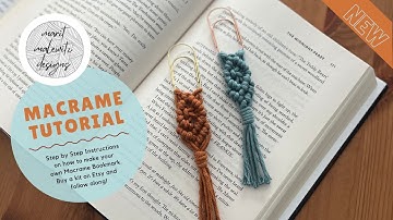 DIY Macrame Paperclip Bookmark