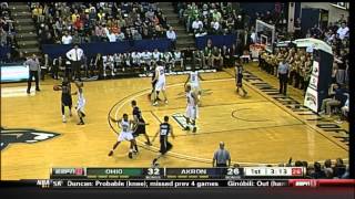 02/02/2013 Ohio vs Akron Men's Basketball Highlights