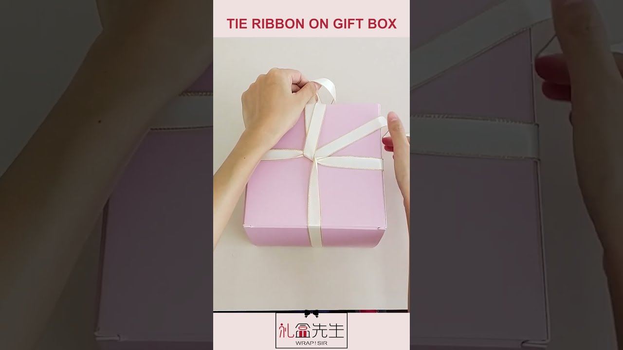 How To Tie The Perfect Ribbon On Gift Box Shorts Giftwrappingideas Ribbonbow