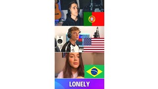 Who Sang It Better? Lonely (Brazil, Portugal, USA) #Shorts