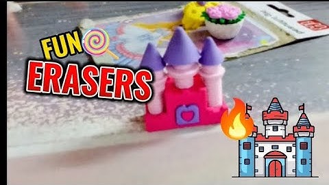 My Daughter unpacking her Erasers set