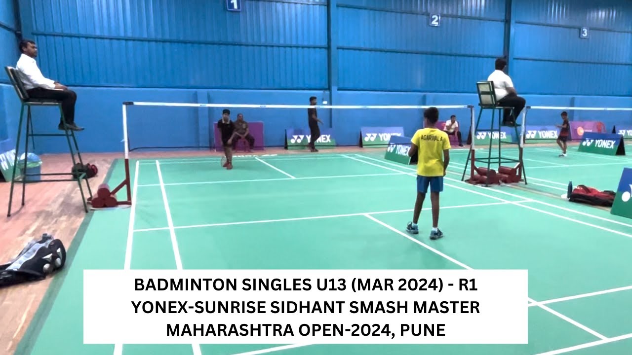 M176- Under 13 Badminton Singles R1 | Yonex Sunrise SMASH MASTER MH ...