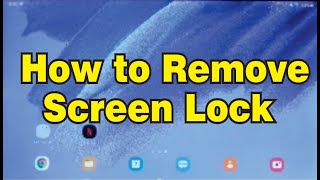 How to Remove Screen Lock on Samsung Galaxy Tablet screenshot 3