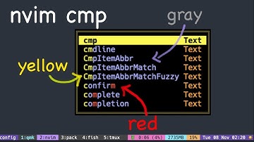 nvim cmp window #4 text color