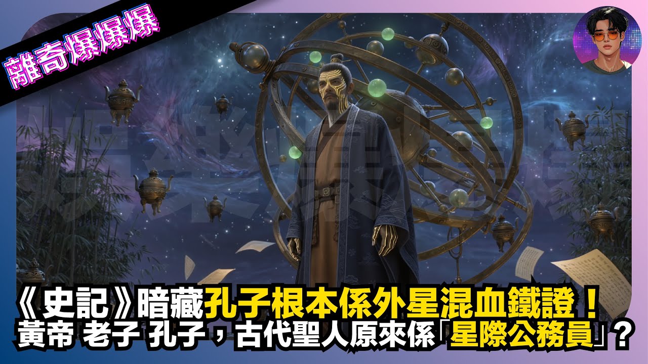 【離奇爆爆爆】《史記》暗藏孔子根本係外星混血鐵證｜黃帝、老子、孔子，古代聖人原來係「星際公務員」？｜娛樂爆爆爆