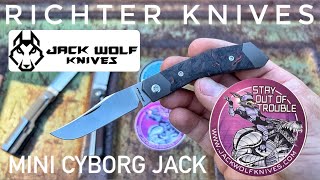 Richter Knives 144 JACK WOLF MINI CYBORG JACK FULL REVIEW! @JackWolfKnives