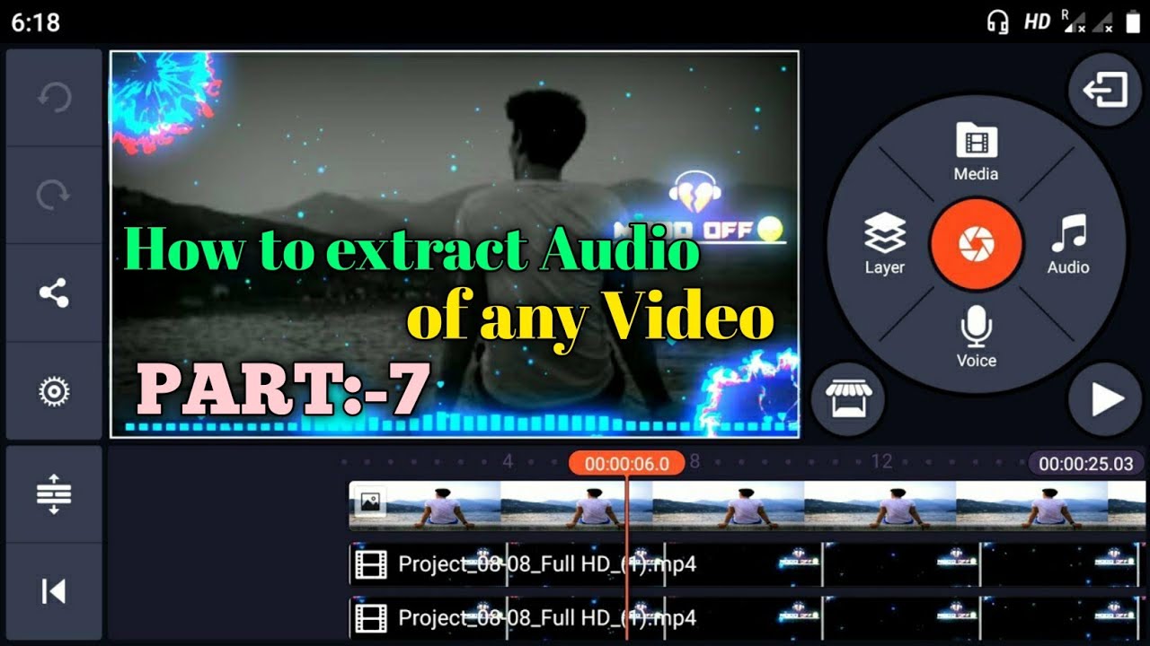 How to extract audio of any video | Kinemaster editing part:-7 | 