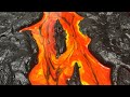 Epoxy resin mixed media lava art