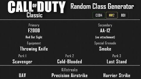 MW2 - Invasion Free-For-All (22-12) Random Class Generator #69 [2020]