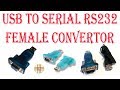 An Important Tool USB to Serial RS232 Female Adapter for Using Loader Tool of Satellite Receivers