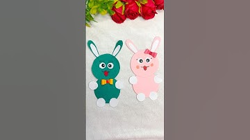 Paper Bunnies🐰#craft #papercraft #artandcraft #bunny #reels #trending
