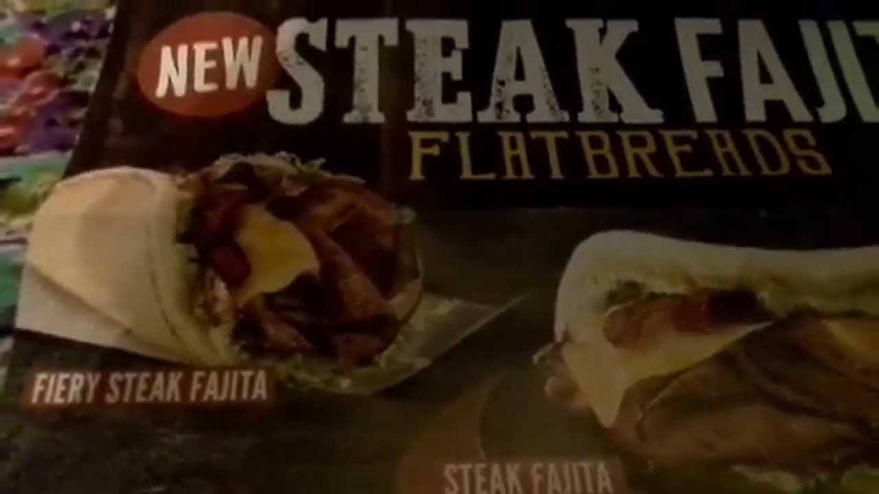 Arby's New Steak Fajita Flatbreads YouTube