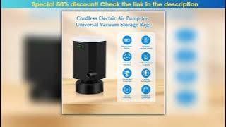 Universal Cordless Electric Pump for Vacuum Storage BagRechargeable Wireless Pump for Storage