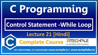 Control Statement - while loop in c programming in Hindi | While loop in Hindi |While loop