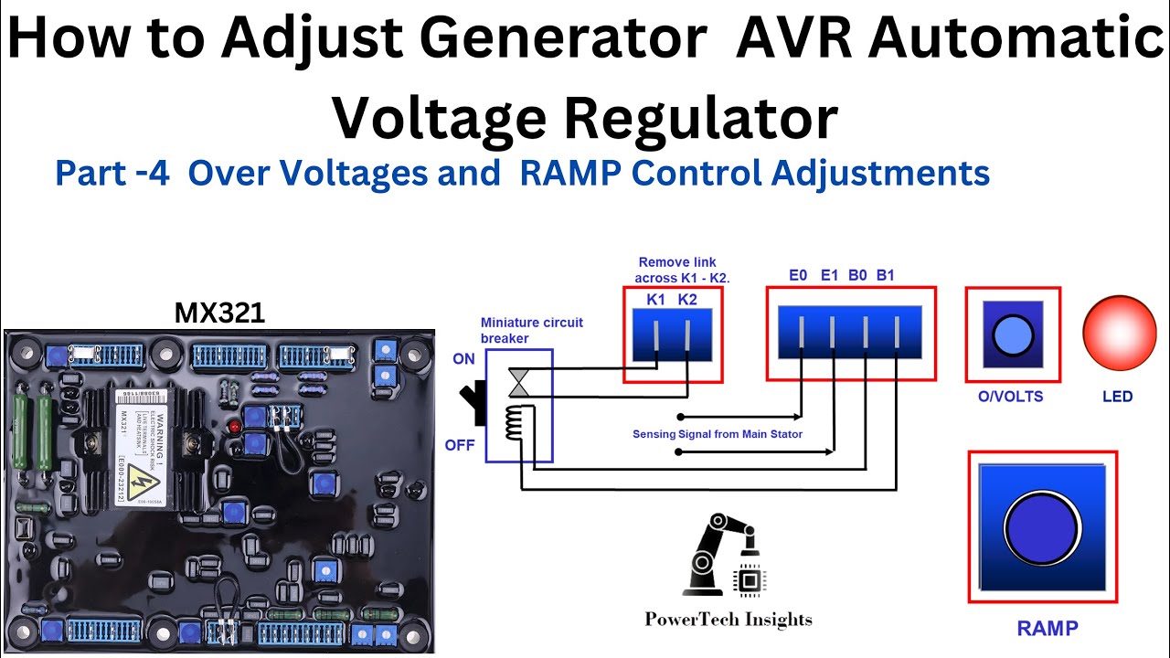 diesel generator AVR adjustment procedure