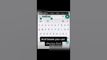 How to change whatsapp font style #shorts