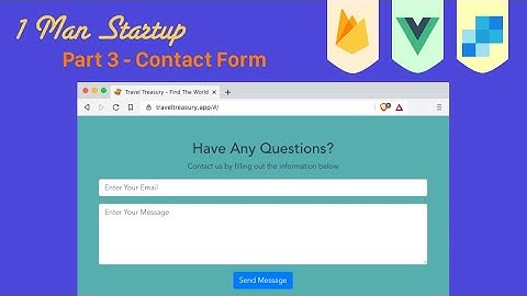 Build A Landing Page With Vue.js Part 3️⃣  - Send Contact Form Email With Firebase Cloud Function