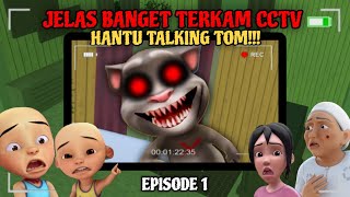 TERKAM CCTV JELAS!!! Nampak Hantu TALKING TOM ke rumah Upin Ipin takut