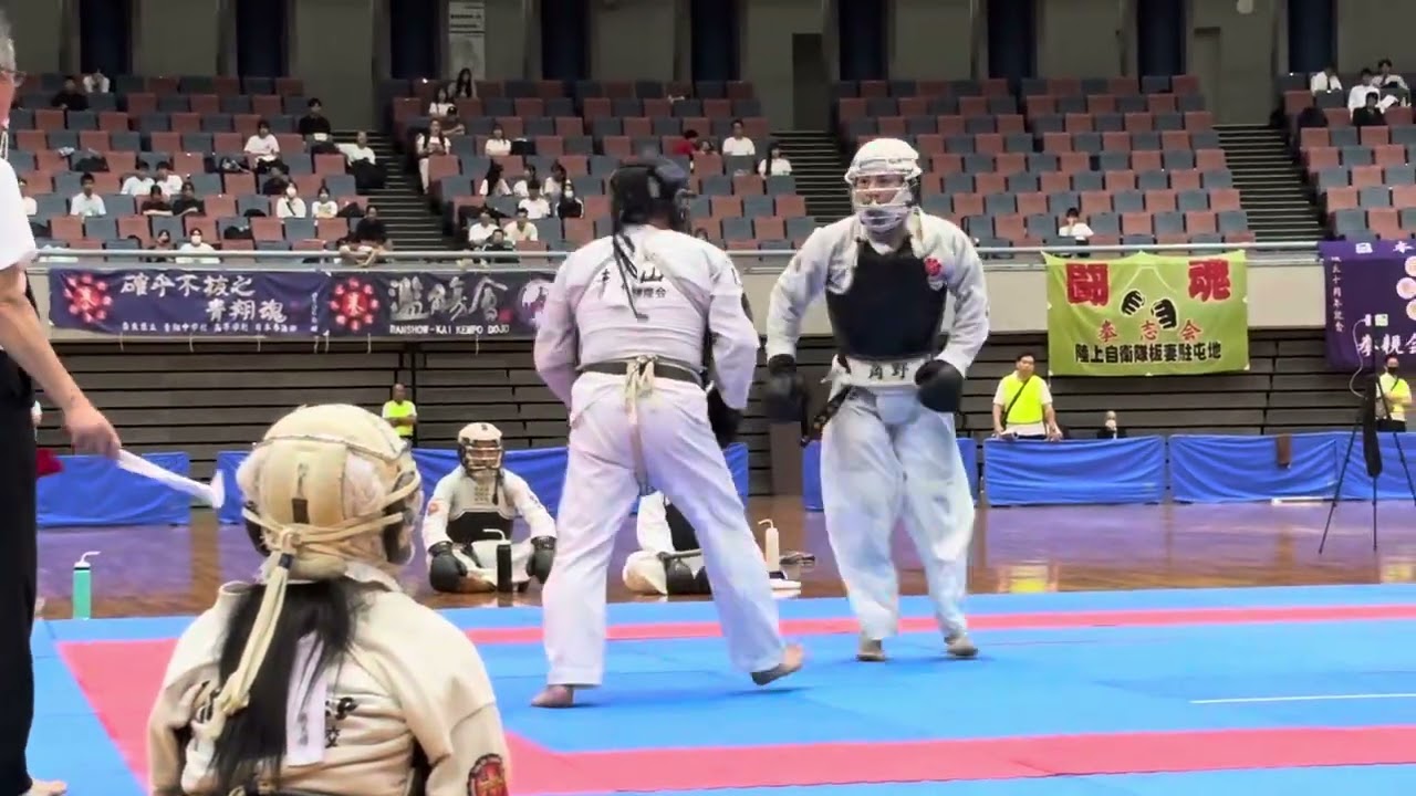 2025日本拳法総合選手権大会　成年男子決勝　角野晃平（洪游会本部） VS 松山翔太（自衛隊信太山）