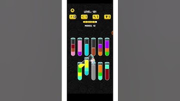 color water sort 3d game level  121 easy to clear