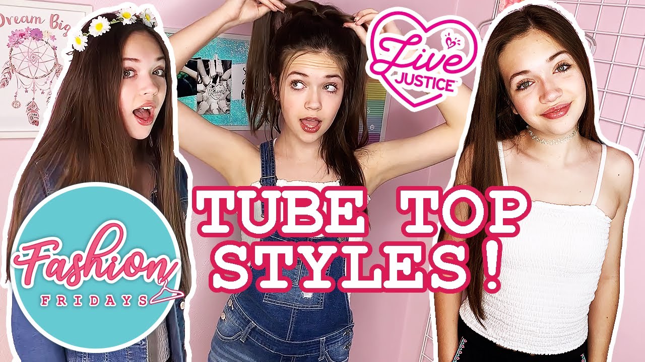 5 WAYS to style a TUBE TOP! 💗 YouTube
