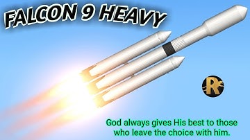 Falcon 9 Heavy in space flight simulator|(SFS)1.5