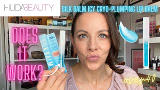 HUDA BEAUTY ICY CRYO-PLUMPING LIP BALM | DOES IT WORK | New Huda Silk Balm Lip Plumper test!