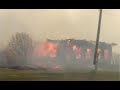 Природный пожар уничтожил половину деревни в Омской области #Russia #Omsk #forestfire