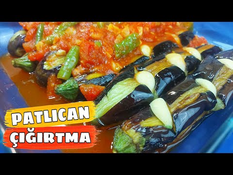 PATLICAN ÇIĞIRTMA TARİFİ👌 NASIL YAPILIR? 😋 ZEYTİNYAĞLI PATLICAN YEMEĞİ 😀OLIVE OIL EGGPLANT RECIPE 👍