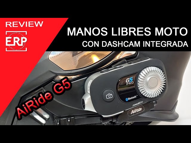 AiRide G5 Manos Libres con DASHCAM para Moto LEGAL/ Bluetooth
