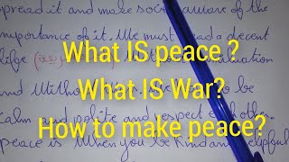 ثلاث وضعيات ادماجية مقترحة لاختبارات الفصل1 لثانية ثانوي حول ماهو السلام،ماهي الحرب،وكيف نصنع السلام