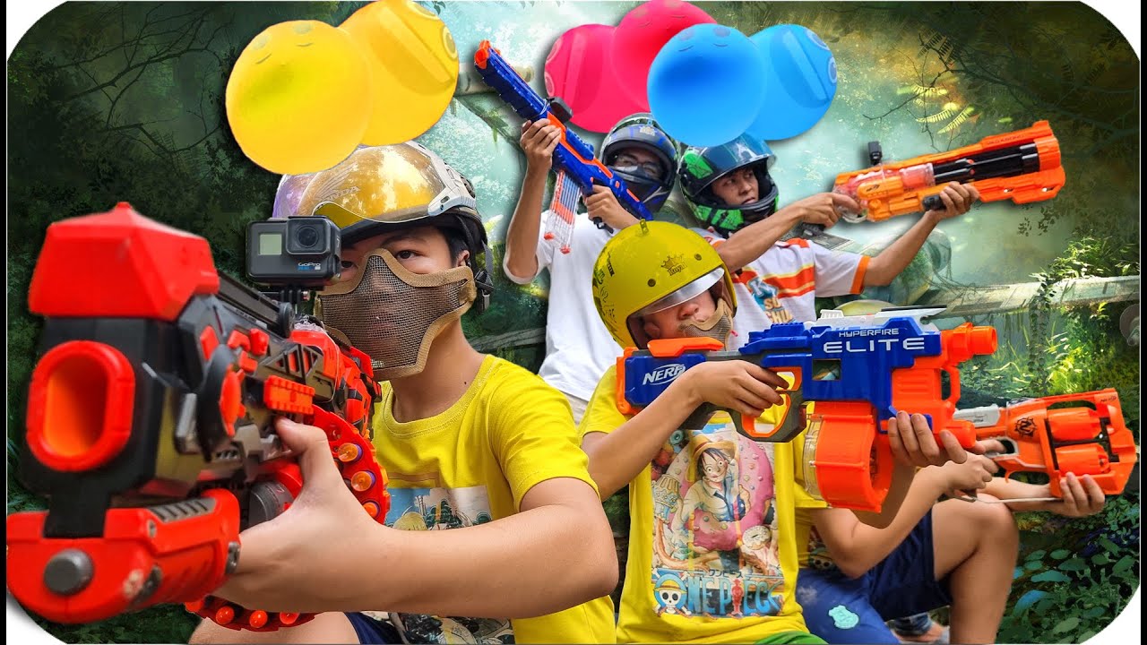 Tony | 1 Ngày 𝐁ắ𝐧 𝐒ú𝐧𝐠 Trong Rừng 🔫 Nerf Gun Battle - Youtube