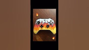 Custom Xbox Controller Fire Effect With Posca Markers #shorts #art #drawing #artist #controller