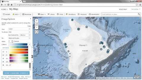 【ArcGIS Online 建立地圖與應用程式】05.Change symbols - 更改符號