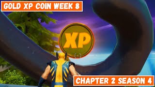 All Gold XP Coins Locations Week 8! - Good as Gold Punch Card Fortnite Chapter 2 Season 4