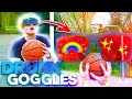 Drunk Goggles 3 Point Basketball Challenge!